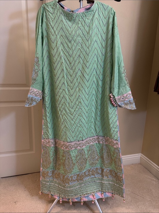 Khaadi Dresses & Skirts - Khaadi Khaas mukaish work gorgeous pastel  colors embellished dress. Size 14